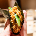 鮨 由う - あん肝のリゾット、プリン体が多いのでプリン巻