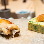 鮨 由う - 宮城県産の穴子、玉子焼き