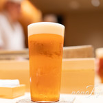 鮨 由う - 生ビール