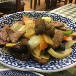 しらかば - レバーと木耳と野菜の炒め物