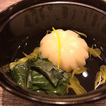 丸新 - 蕪と百年草の椀