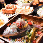 居酒屋 わっしょい 笑福道場 - 料理写真:女子会コース（お魚コースメイン）
