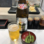 寿司の美登利 - 瓶ビール