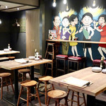 餃子とスパークリング バブルス - 和みのある空間