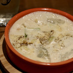 餃子とスパークリング バブルス - 炊き餃子