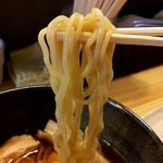 中華そば 慈庵 - 鶏チャーシューそば醤油（麺）