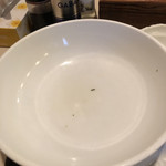 赤坂味一 - 麺完食で水分なし