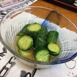 海鮮料理 吾作どん  - H.30.12.22.夜 にんにくダレきゅうり 380円税別