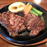 ワンポンド - キューブステーキ＆牛タン（税別1,500円）