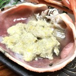 せきのや - カニ刺しのミソ(生食不可)