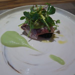 Le vrai - 鰤の炙り バジルと大根のソース