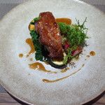 Le vrai - メイン料理（渥美豚肩ロースのロティ）