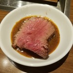 焼肉 ジャンボ - ヒレステーキ　時価　特製タレ