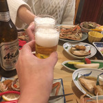 Ajidokoro Minshuku Matsuya - 乾杯！
