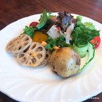 おしかの丘食堂 - 焼き野菜の色々サラダ