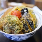 新潟カツ丼 タレカツ - 野菜モリモリ