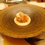 くすのき - タラの白子、すじこ、大根おろし　黄身酢ソース