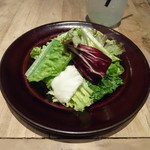 ロイヤルガーデンカフェ - セットのミニサラダ