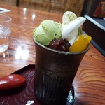 ゆらら亭 - 抹茶のパフェ