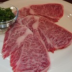 肉料理 大森 - 焼きしゃぶ ポン酢で。