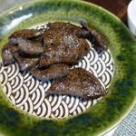 かたつむり - あざみ、のびる、干し柿の天ぷら