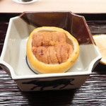 道人 - 根室産雲丹　柚子釜飯蒸し