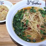 れんげ食堂 Toshu - 台湾ラーメン＋半チャーハン