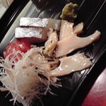 龍泉堂 - お刺身はアワビがこりこり