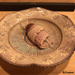 はらまさ - 白髪葱を巻いた寒鰤しゃぶ