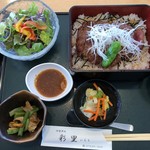 彩里 - ステーキ重セット 1,500円