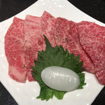 京都牛焼肉 すみれ家 - 吟撰カルビ(塩)