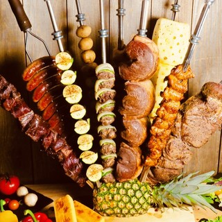 Enjoy delicious meat in Shinjuku! All-you-can-eat 20 types of Churrasco