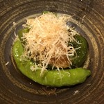 光悦 - 突出しの万願寺唐辛子