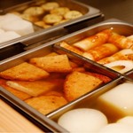 Assorted sea bream soup and oden