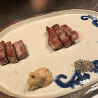 鉄板焼ステーキ 石垣庵 - マスタードは自家製