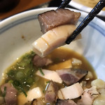 つけ麺 舞 - 鶏と豚のチャーシュー片