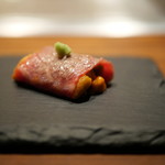 くずし鉄板 あばぐら - 黒毛和牛うに巻き