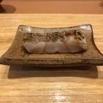天ぷら たけうち - 悶絶致しました！太刀魚3日熟成胡麻油焼き