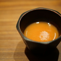 くずし鉄板 あばぐら 神田店 - 金時人参のすりながし