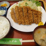 うずめ - 特選リブロースカツ定食(１，８００円)