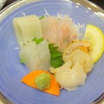 かもめ荘 - 夕食(刺身)