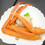 かもめ荘 - 夕食(蟹)