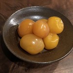 獣肉と酒 ぼんくら - 鶏きんかんの味噌漬け