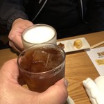 Yataiya - 生ビールと烏龍茶で乾杯❗️