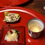 草喰 なかひがし - 鯖の熟れ鮨とアケビの白味噌炊き