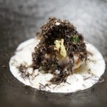 レミニセンス - 白子　自然薯のガレット　黒トリュフ