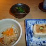 銀座うち山 - 先付３品～焼き胡麻豆腐が絶品❤