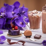 オーシャンカフェ - ショコラセット(マリアージュ、マカロン、チョコレート、チョコレートドリンク)