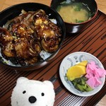 Matsuno Ya - 牡蠣カバ丼 Kaki-Kaba-don Kabayaki Oyster Rice Bowl at Matsunoya, Kanzanjicho！♪☆(*^o^*)