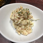 Funabashi Bi-Ru Jouzou Shokafe Ando Baru - お通し コーンビーフ入ポテトサラダ